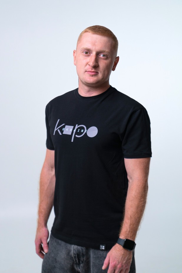Kopo men's T-shirt. Color: Black